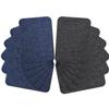Guokuai 12 Pieces Premium Quality Fabric Iron on Patches for Clothing Repair Jeans Shades of Blue Inside Jeans & Clothing Repair 3" x 4.25" (7.5 cm x 10.5 cm) (Black Dark Blue) view 1