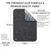 Guokuai 12 Pieces Premium Quality Fabric Iron on Patches for Clothing Repair Jeans Shades of Blue Inside Jeans & Clothing Repair 3" x 4.25" (7.5 cm x 10.5 cm) (Black Dark Blue) view 2