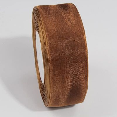 10 Meter/Roll Organza Pita Grosir Hiasan Pembungkus Kado Natal Sutra Pita Renda Kain (Size : 25mm, Color : 122)