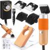 Landhoow Carpet Trimmer with Shearing Guide - 200w Electric Speed Adjustable Rug Tufting, Carver Clippers for Low Noise, Handmade Rug Cleaning and Tuft, 2 Blades, 1 Power Adapter, Etc(Light Brown) view 1
