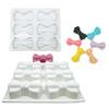 Silicone Bowknot Molds Silicone Soap Moulds of 6 Cavities for Handmade Soap Lotion Bar Chocoate Making Tool DIY view 2