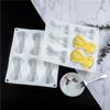 Silicone Bowknot Molds Silicone Soap Moulds of 6 Cavities for Handmade Soap Lotion Bar Chocoate Making Tool DIY view 3
