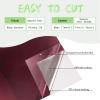 VINYL FROG Maroon Chrome Vinyl - 12"x60" Glossy Mirror Adhesive Vinyl Roll Maroon MetallicVinyl Craft PermanentVinyl Works with Cameo and Other Cutters view 2