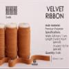 Vitalizart Terracotta Velvet Ribbon Set 3/8" x 15 Yd Fall Ribbon Fabric Trim 3 Rolls * 5 Yd for Christmas Wreath Decoration Handmade Craft Ornaments Gift Wrapping & Bow Making view 2
