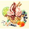 Magic Needle Zweigart Edition Counted Cross Stitch kit Vanilla Ice Cream, 17 x 17cm view 1