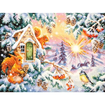 Magic Needle Zweigart Edition Counted Cross Stitch kit Winter Morning, 40x30cm, DIY