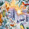 Magic Needle Zweigart Edition Counted Cross Stitch kit Winter Morning, 40x30cm, DIY view 4