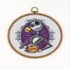 Jack Skellington CS2006 - Counted Cross Stitch KIT#2. Set of Threads, Needles, AIDA Fabric, Needle Threader, Embroidery Clippers and Printed Color Pattern Inside. view 1