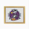 Jack Skellington CS2006 - Counted Cross Stitch KIT#2. Set of Threads, Needles, AIDA Fabric, Needle Threader, Embroidery Clippers and Printed Color Pattern Inside. view 2