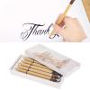 AYNEFY Comic Dip Pen Set, 5Pcs Wooden Handle Calligraphy Dip Pen Set with 5 Nibs Artist Cartoon Pen Set Cartoon Painting Tool Manga Dip Pen Signature Pen (Bamboo Tip Set) view 1