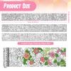 Colarr 3 Pack Giant Mandalas Coloring Posters 118 x 11.8 in Paper Jumbo Mandala Coloring Sheet Page Large Spring Flower Animal Drawing Banner for Adult Home Classroom Wall Floor Craft Activity view 2