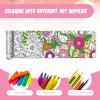 Colarr 3 Pack Giant Mandalas Coloring Posters 118 x 11.8 in Paper Jumbo Mandala Coloring Sheet Page Large Spring Flower Animal Drawing Banner for Adult Home Classroom Wall Floor Craft Activity view 3