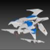 Good Smile Company Darius: Silver Hawk 3F 1B Space Fighter (2P Color Ver.) 1:144 Scale Model Kit view 2