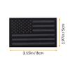2Pcs IR Reflective Tactical Morale Flag Patch American Flag US United States of America Military Uniform Emblem Patches Balck view 2
