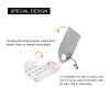 uxcell Fold Over Crimp Cord Ends, 5mm End Cap Clasps for Leather Ribbon DIY Making (100Pcs, Silver Tone) view 4