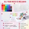 QUEFE 5200pcs Fuse Beads Kit for Boys and Girls, 24 Colors 5mm Melting Beads Set Including Pegboards, Ironing Paper, Tweezers, Colorful Hooks for Birthday and Christmas Gift view 2