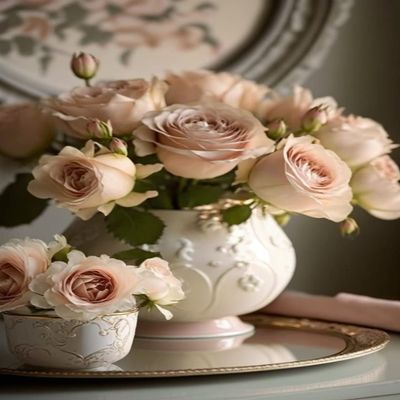Light Pink Roses Diamond Painting Kits Flowers Diamond Painting Full Round Diamond Crystal Art Kits for Adult Beginners, for Wall Decor & Living Room Decor Gifts18 X 25 Inch