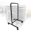 THEGA Art Drying Rack - Mobile Paint Drying Rack, 26-Shelf Art Drying Rack, Double Sided Wire Paint Drying Rack, Painting Drying Rack with Wheels, Painting Crafts Stack Rack view 1