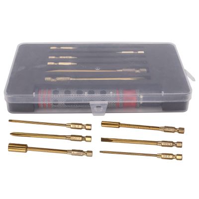12 in 1 Screwdriver Set, RC Car Tool Kit, RC Repair Tools Detachable Heads with Red Handle for Drones Model Cars