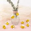 Framendino, 100 Pack Wool Felt Bumble Bees Mini Crafts Bee for DIY Craft Decoration view 3