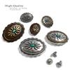 Conchos for Leathercraft Art Belt Tack Saddle Antique Gold Rope Edge Engraved Oval Conchos (1-1/4"x1-7/8"), Pack of 6 PCS view 2