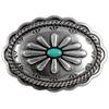 Cowboy Craft Conchos for Leathercraft Art Belt Tack Saddle Antique Rope Edge Engraved Oval Conchos (1-1/4"x1-7/8), Pack of 6 PCS view 1