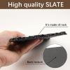 2 Pack Sublimation Slate Blanks 7.5x7.5 Inch Heart Custom Stone Slate Picture Frame Heat Transfer Rock Photo Plaque with Display Stand Decoration for Desktop Souvenir DIY Personalized Gift view 2