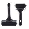 Rubber Brayer Roller 2PCS 6cm Rayer Rollers for Crafting, Hard Rubber Roller Brayers for Printmaking Painting Crafting view 1