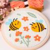 3Sets Punch Needle Kit for Adults Beginners,Bee & Butterfly Flowers Embroidery Kit,Includes Punch Needle Tool, Embroidery Hoop, Yarn,Fabric,Supplies, DIY Art & Crafts for Women & Girls view 3
