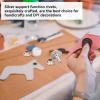 Cyrank 40 Sets 8mm Faux Turquoise Rivets Kit, Rapid Rivets Studs Belt Bag Shoes Garment Turquoise Rapid Rivets Studs DIY Leathercraft for Bag Shoes Bracelet Clothing Accecssories DIY Project(7#) view 4