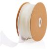 1.5 Inch Sheer Organza Ribbon Ivory Transparent Wavy Knot Ribbon 25 Yards for Gift Wrapping, Bouquet Wrapping,CraftChristmas-Birthday-Wedding-Party Decoration (Ivory, 1.5 inch) view 1