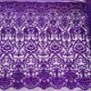 New Creations Fabric & Foam Inc, Damask sequins design on a 4 way stretch mesh fabric-Prom- Night Gown-Sold by the yard. (Purple) view 2