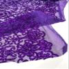 New Creations Fabric & Foam Inc, Damask sequins design on a 4 way stretch mesh fabric-Prom- Night Gown-Sold by the yard. (Purple) view 3