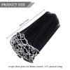 BENECREAT 4.37 Yards Black Flower Wrapping Mesh Paper, Pearl Edge Bouquet Packaging Paper Wrinkled Translucent for Wedding Decor, Florist Supplies Wedding Festival Gifts Packaging view 2