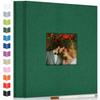 Artfeel Photo Album Self Adhesive Scrapbook Album for 3x5 4x6 5x7 8x10 Pictures,40 Pages Linen Cover with Display Window DIY Photo Book,Ideal Gifts for Family Travel Wedding Baby view 1