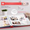 Artfeel Photo Album Self Adhesive Scrapbook Album for 3x5 4x6 5x7 8x10 Pictures,60 Pages Linen Cover with Display Window DIY Photo Book,Ideal Gifts for Family Travel Wedding Baby view 3