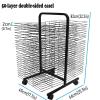 THEGA Art Drying Rack for Classroom - Sided Wire Drying Shelf, Mobile Art Drying Rack, Classroom Studio Home Painting Drying Rack, Double Sided Art Rack Storage Organizer On Wheels (Size : 50- Layer) view 2