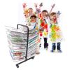 THEGA Art Drying Rack for Classroom - Sided Wire Drying Shelf, Mobile Art Drying Rack, Classroom Studio Home Painting Drying Rack, Double Sided Art Rack Storage Organizer On Wheels (Size : 50- Layer) view 3