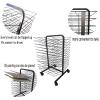 THEGA Art Drying Rack for Classroom - Sided Wire Drying Shelf, Mobile Art Drying Rack, Classroom Studio Home Painting Drying Rack, Double Sided Art Rack Storage Organizer On Wheels (Size : 50- Layer) view 4