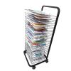 Art Drying Rack - Mobile Paint Drying Rack, Flexible Shelves Art Drying Rack, Classroom Studio Home Painting Drying Rack, For Kids, Artists Mobile Art Rack, Storage Organizer On Wheels ( Size : 30-lay view 1