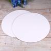 Ciieeo 1pc Round Canvas Board for Oil Paint Artist Canvas Panel for Acrylics and Tempera for Painting White view 3
