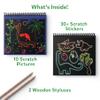 Skillmatics Scratch Art Book for Kids - Dinosaurs, Craft Kits & Supplies, 30+ Scratch Stickers, Travel Toys, DIY Kit, Gifts for Boys & Girls Ages 3, 4, 5, 6, 7, 8 view 2