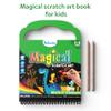 Skillmatics Scratch Art Book for Kids - Dinosaurs, Craft Kits & Supplies, 30+ Scratch Stickers, Travel Toys, DIY Kit, Gifts for Boys & Girls Ages 3, 4, 5, 6, 7, 8 view 3