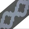 3.8 Yard Spool 3.93 inches Dark Grey Embroidered Drapery Trim Jacquard Ribbon for Your Drapes Curtains Drapery Banding Trim Tape V7 199 view 4