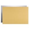 HARFINGTON 2pcs Sublimation Metal Blank Photo 4x6 Inch 0.45mm Thickness Waterproof Never Fade Aluminum Metal Business Cards Customize for Heat Transfer Printing Engraving, Neon Gold view 1