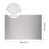 HARFINGTON 2pcs Sublimation Metal Blank Photo 4x6 Inch 0.45mm Thickness Waterproof Never Fade Aluminum Metal Business Cards Customize for Heat Transfer Printing Engraving, Wire Drawing Silver view 2