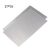 HARFINGTON 2pcs Sublimation Metal Blank Photo 4x6 Inch 0.45mm Thickness Waterproof Never Fade Aluminum Metal Business Cards Customize for Heat Transfer Printing Engraving, Wire Drawing Silver view 3