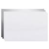 HARFINGTON 4pcs Sublimation Metal Blank Photo 6x8 Inch 0.4mm Thickness Waterproof Never Fade Aluminum Metal Business Cards Customize for Heat Transfer Printing Engraving, White view 1