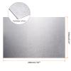 HARFINGTON 4pcs Sublimation Metal Blank Photo 6x8 Inch 0.4mm Thickness Waterproof Never Fade Aluminum Metal Business Cards Customize for Heat Transfer Printing Engraving, White view 2