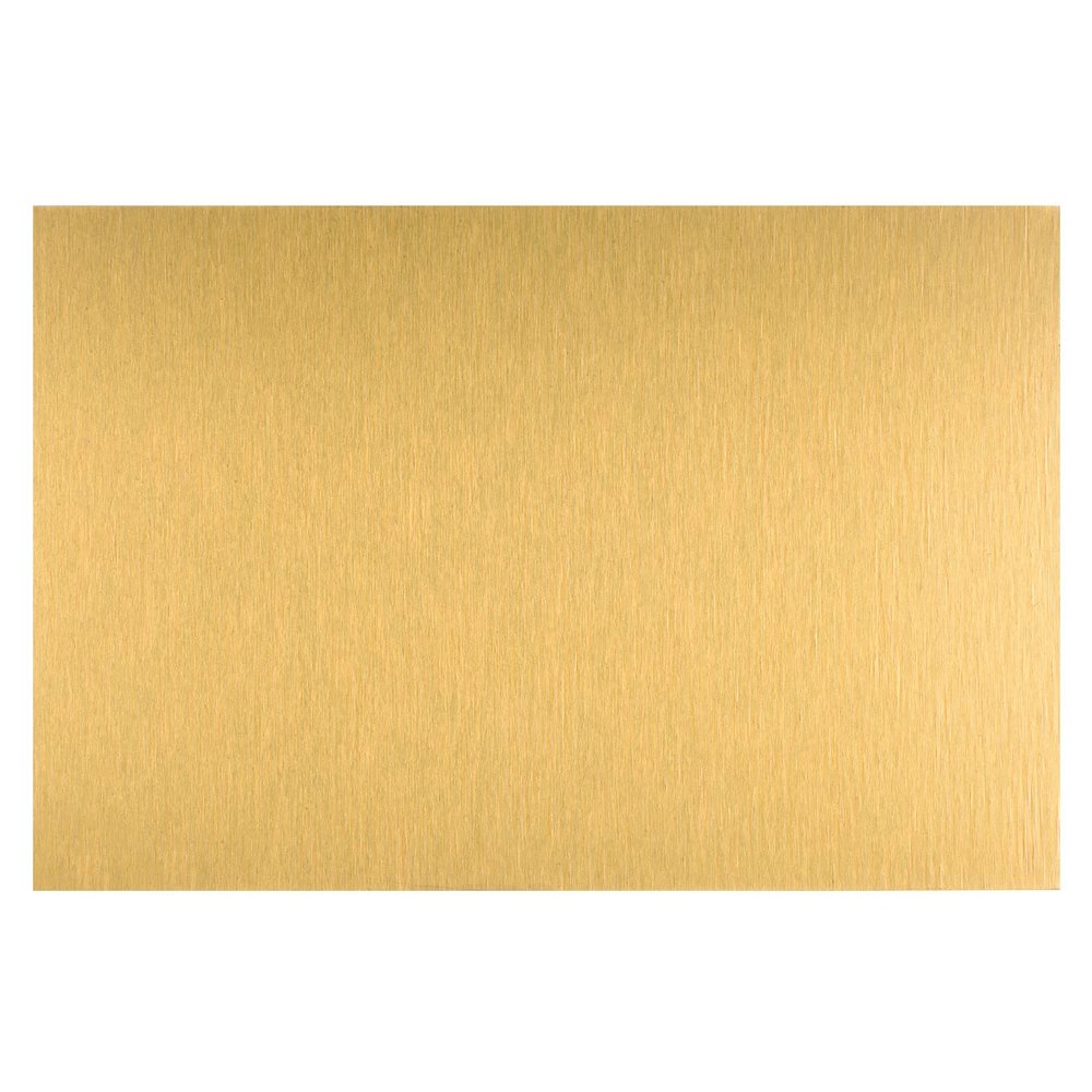 HARFINGTON Sublimation Metal Blank Photo 6x8 Inch 0.45mm Thickness Waterproof Never Fade Aluminum Metal Business Cards Customize for Heat Transfer Printing Engraving, Wire Drawing Golden